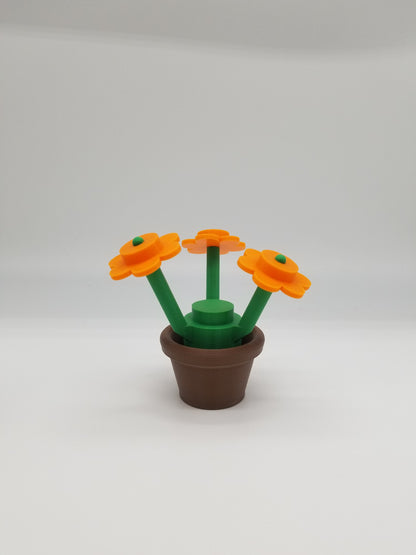 3D Printed Flowers Block Style