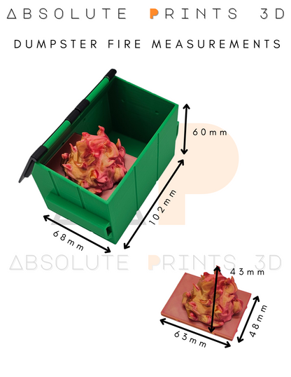 3D Printed Dumpster Fire