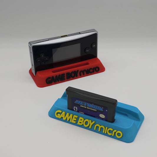 Multicolored 3D Printed Game Boy Micro Display Stand | Nintendo Game Boy Micro Compatible