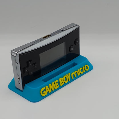 Multicolored 3D Printed Game Boy Micro Display Stand | Nintendo Game Boy Micro Compatible