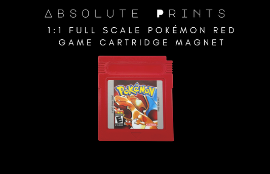 Pokémon Game Boy Cartridge Refrigerator Magnet | 1:1 Full Scale