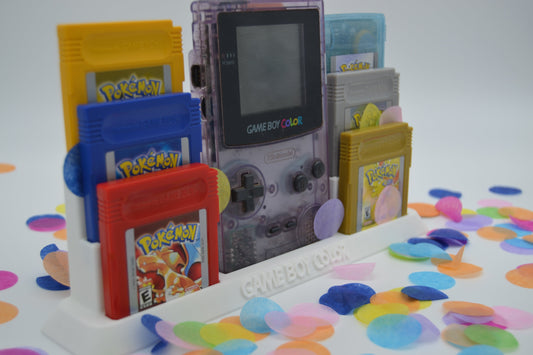 Stand for Game Boy Color & Your Favorite 6 Games  | Display / Trophy Stand Custom Sized (CGB)